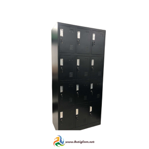 100 Casillero Metálico 12 Puertas Negro