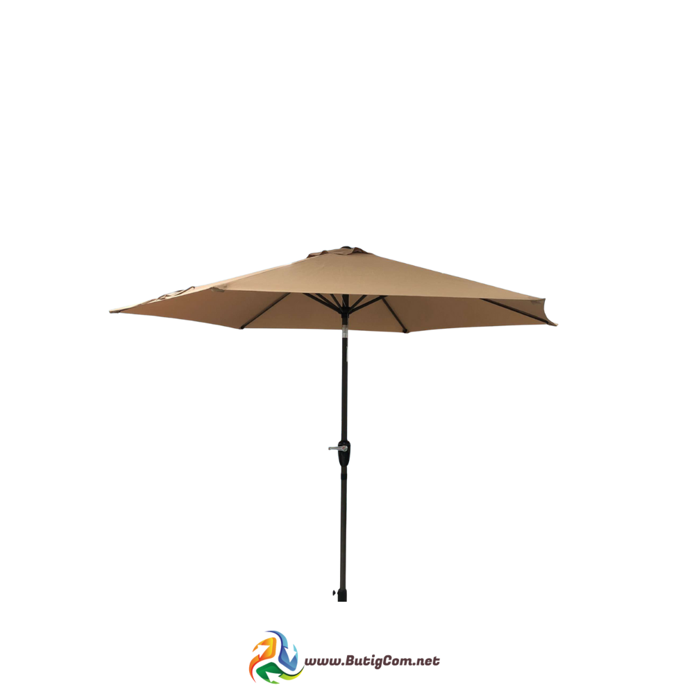 Sombrilla de Playa 3m x 2.2m Color Crema