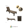 Silla Plástica Asoleadora Crema (Sin Cojin)