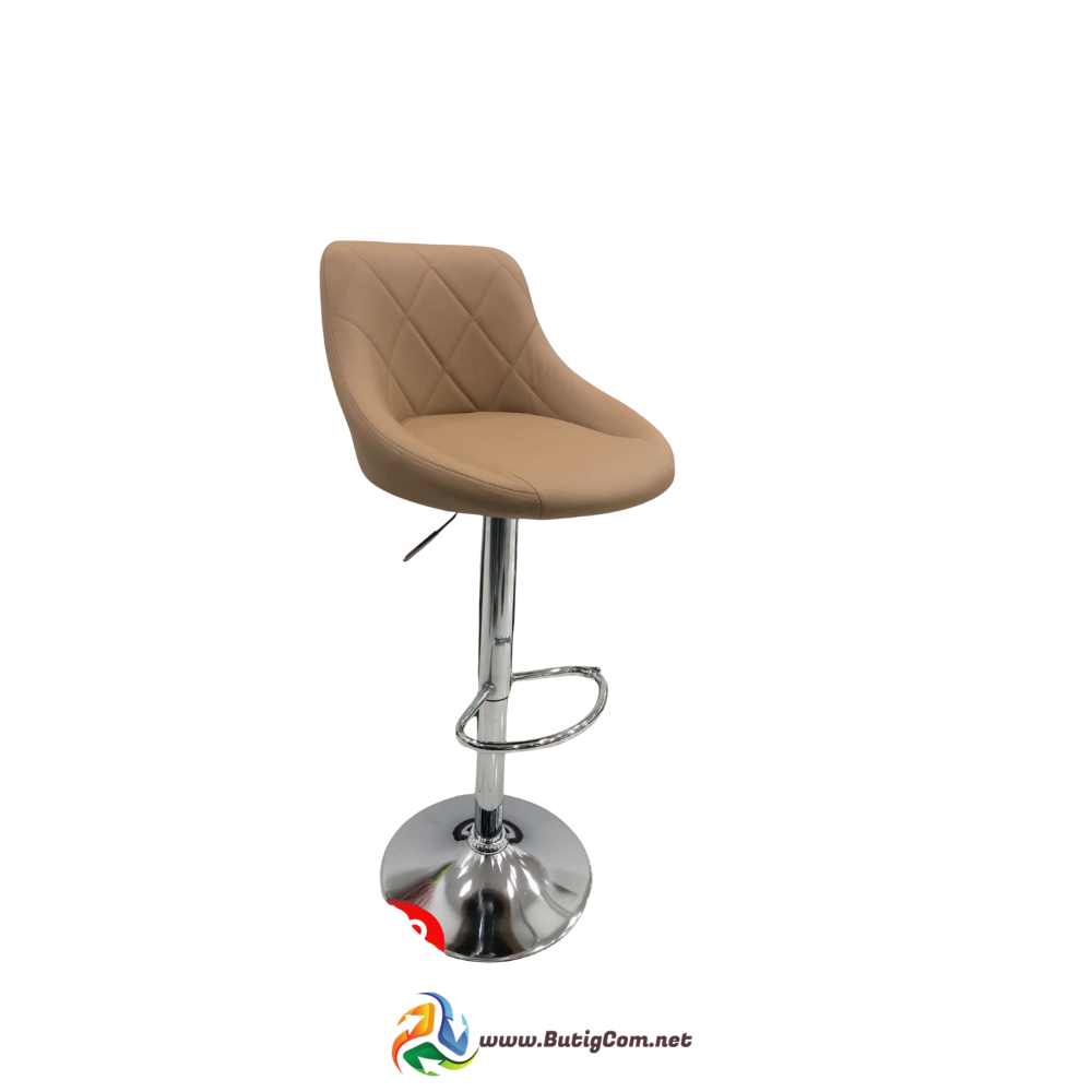 Silla de bar chocolate/base cromada