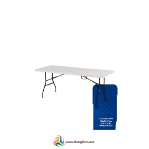 80 Mesa 6' Plegable de Plástico Blanco