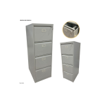 Archivador Metálico 4 Gavetas Gris Claro Plegable