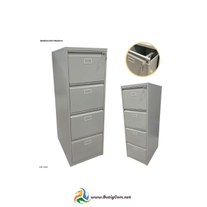 82 Archivador Metálico 4 Gavetas Gris Claro Plegable