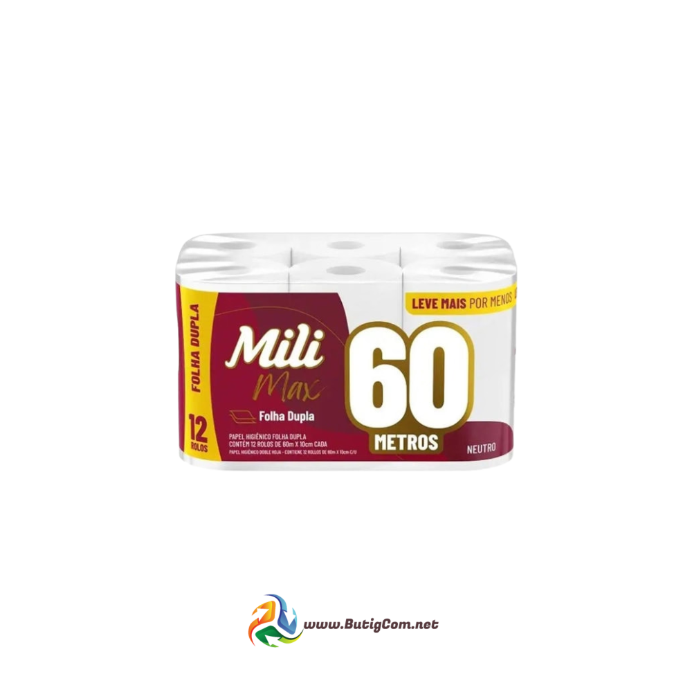 Mili Papel Higienico Max 12pza 60M