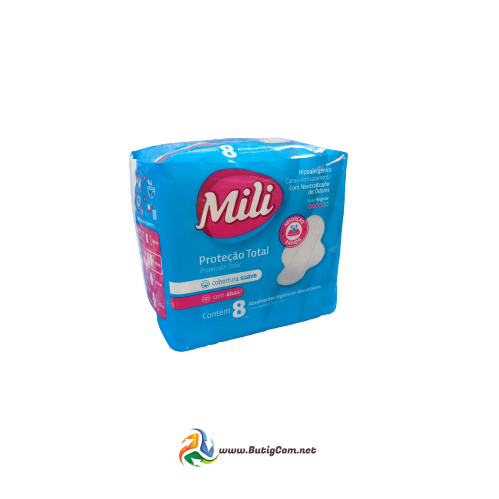 Mili Toallas Sanitarias con Alas 8pza